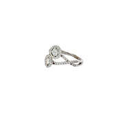 14k White Gold 1.00ct G SI1 Round Diamond Fashion Ring